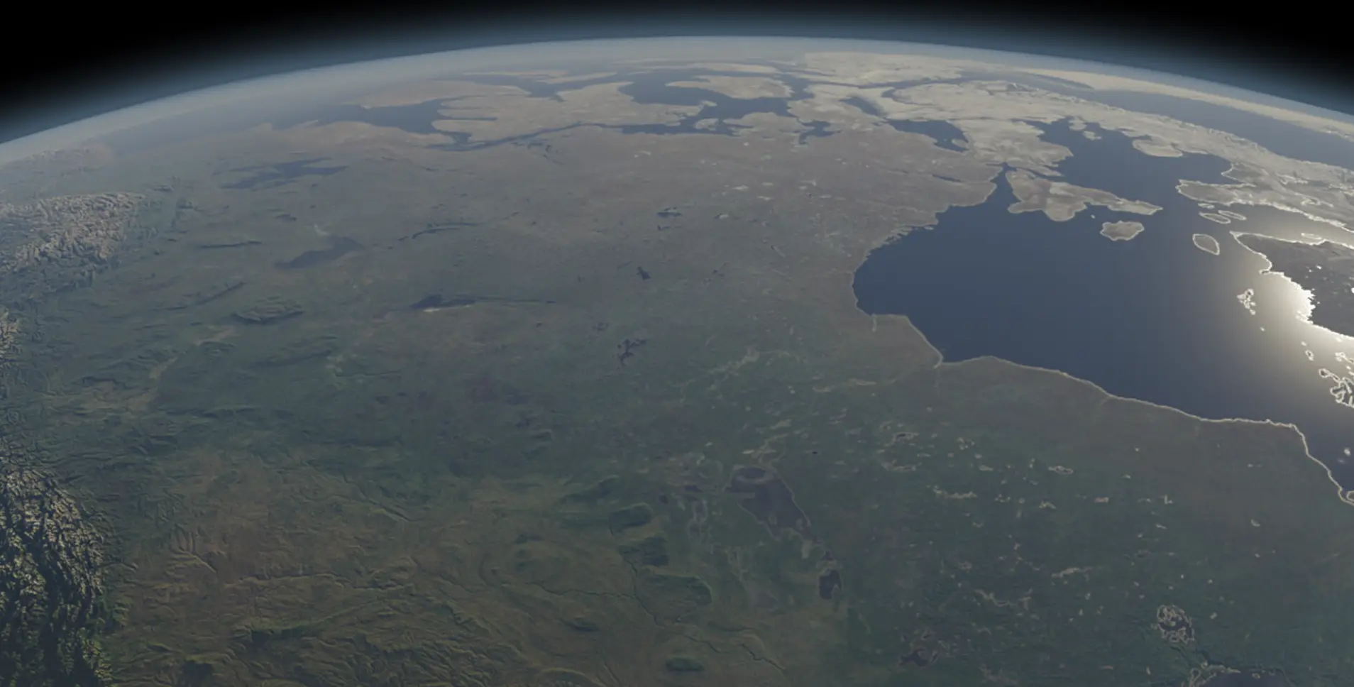 Earth from orbit